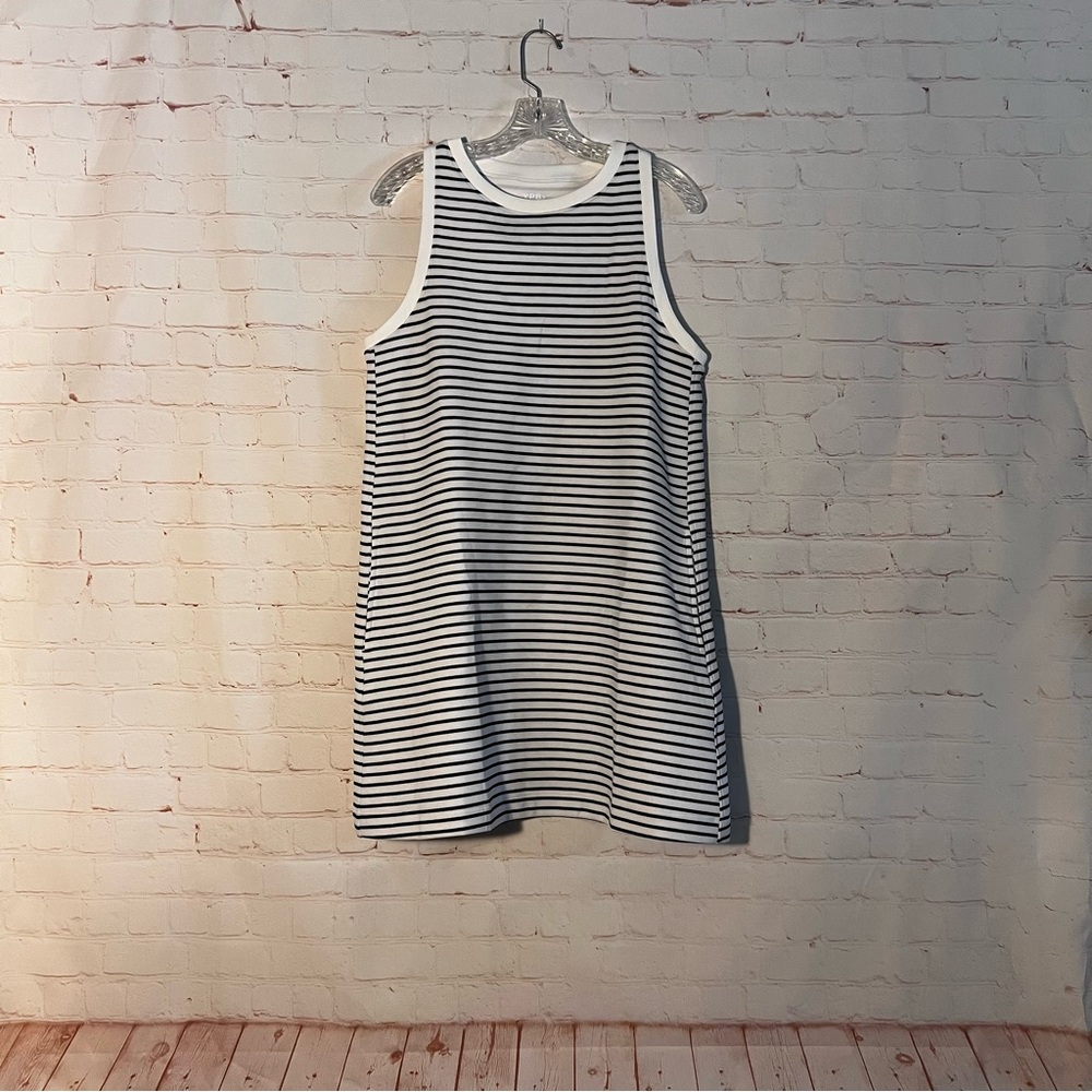 Abercrombie & Fitch YPB Black and White Striped Active Mini Dress